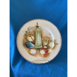 K. Takagi Hand Painted Porcelain Fruit Decorative Collectible Vintage Plate